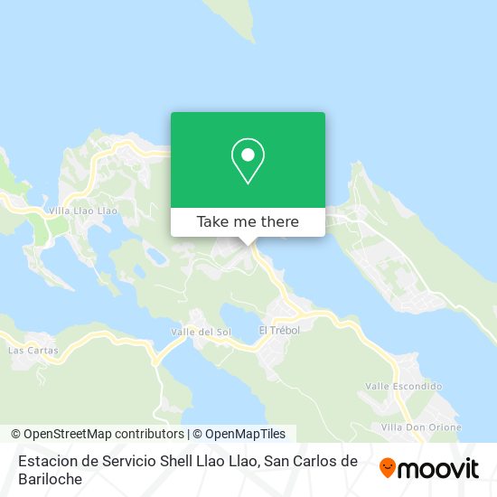 Estacion de Servicio Shell Llao Llao map