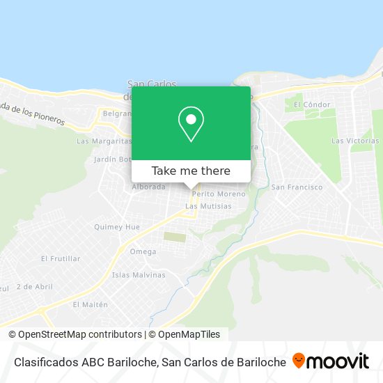 Clasificados ABC Bariloche map