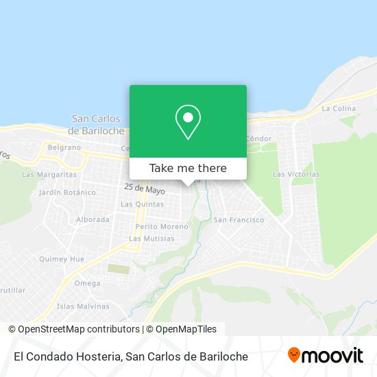 El Condado Hosteria map