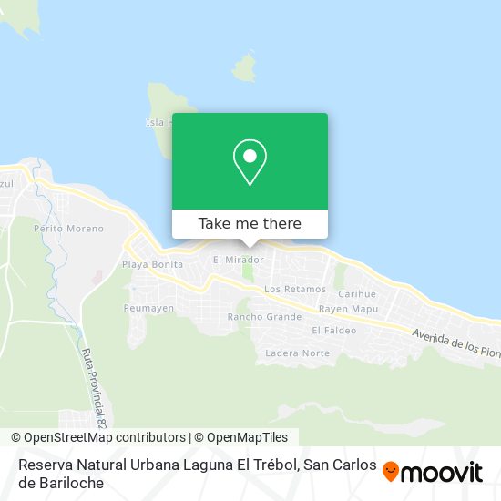 Reserva Natural Urbana Laguna El Trébol map