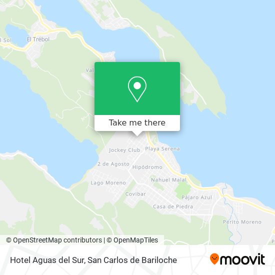 Hotel Aguas del Sur map