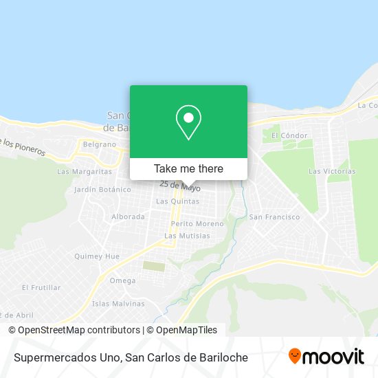 Supermercados Uno map