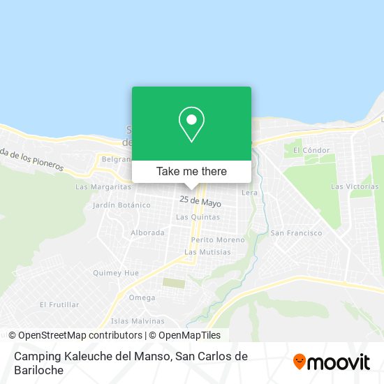 Camping Kaleuche del Manso map