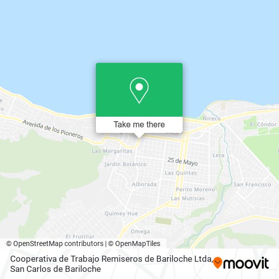 Cooperativa de Trabajo Remiseros de Bariloche Ltda map