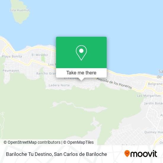 Bariloche Tu Destino map