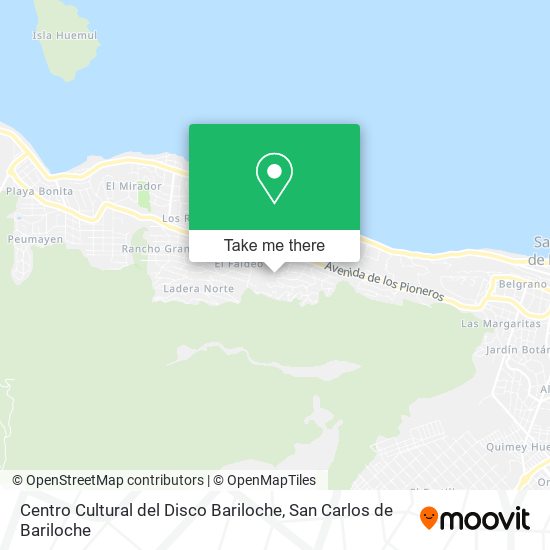 Centro Cultural del Disco Bariloche map