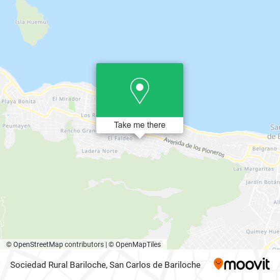 Sociedad Rural Bariloche map