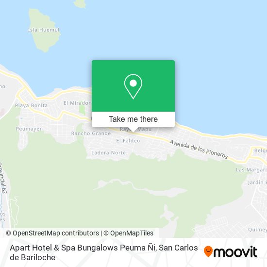 Apart Hotel & Spa Bungalows Peuma Ñi map
