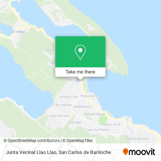 Junta Vecinal Llao Llao map