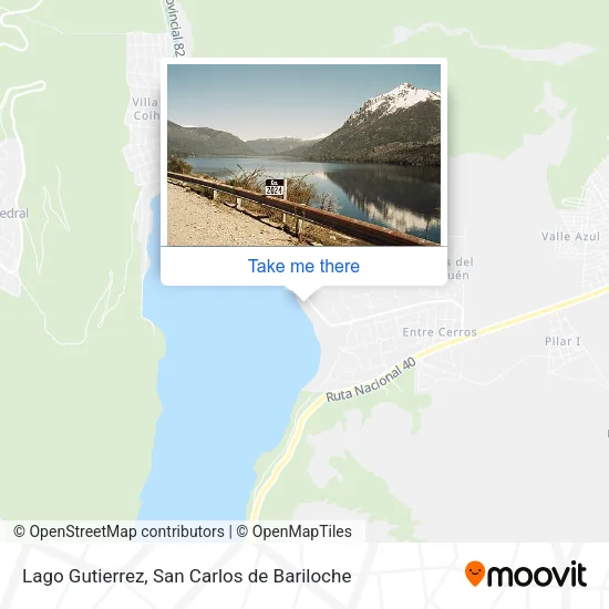 Lago Gutierrez map