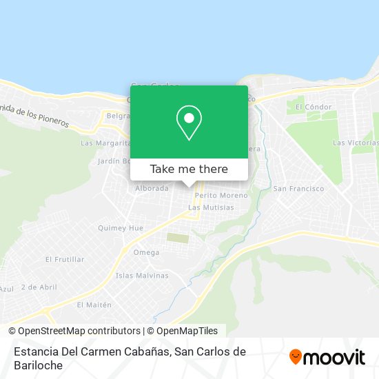 Mapa de Estancia Del Carmen Cabañas