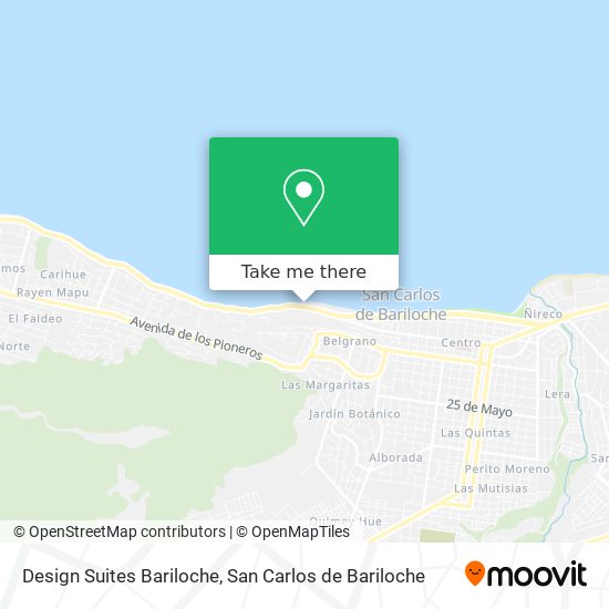 Design Suites Bariloche map