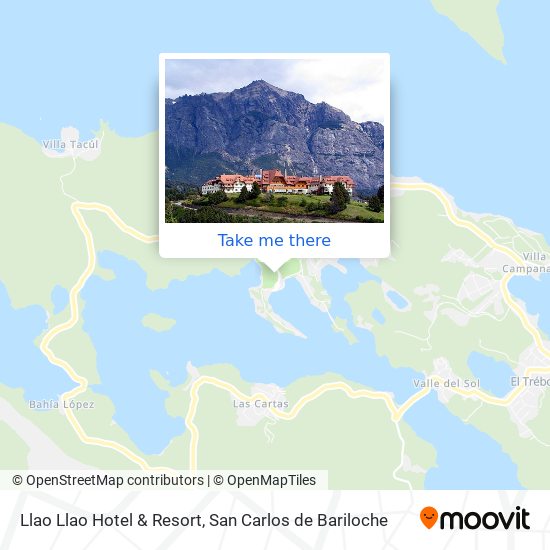 Mapa de Llao Llao Hotel & Resort