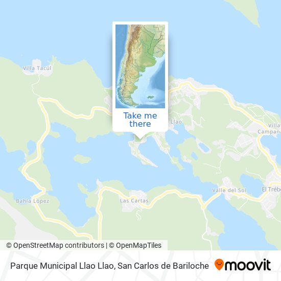 Parque Municipal Llao Llao map