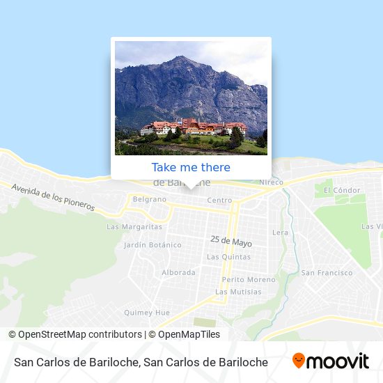 San Carlos de Bariloche map