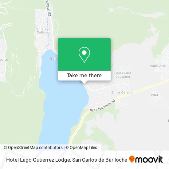 Mapa de Hotel Lago Gutierrez Lodge