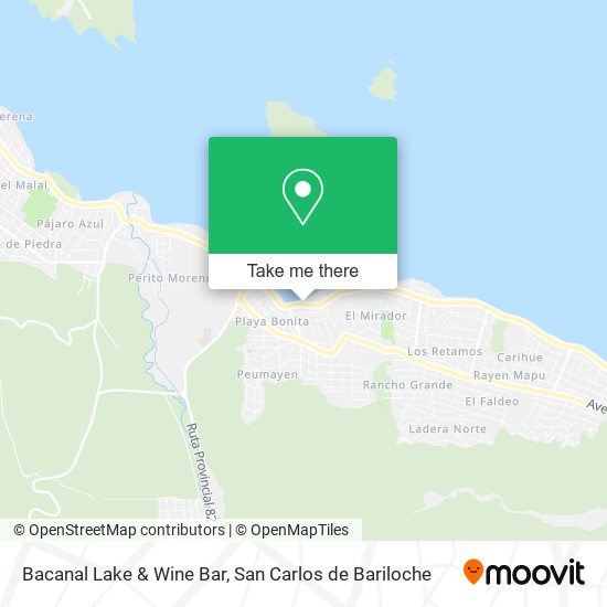 Bacanal Lake & Wine Bar map