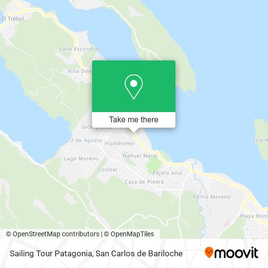 Mapa de Sailing Tour Patagonia