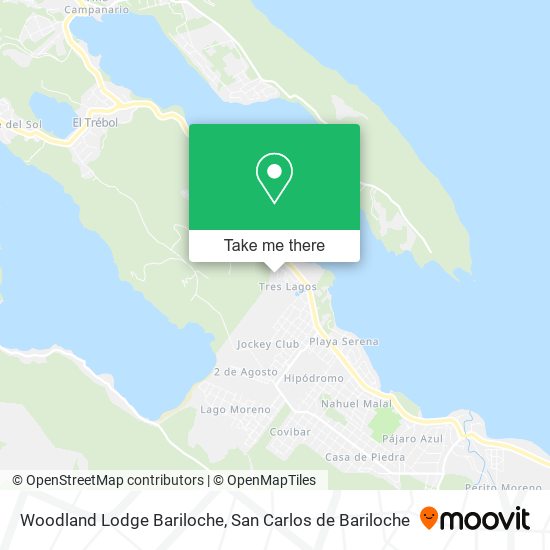 Mapa de Woodland Lodge Bariloche