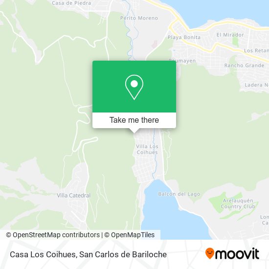 Casa Los Coihues map