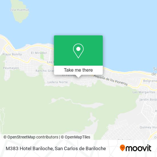 M383 Hotel Bariloche map