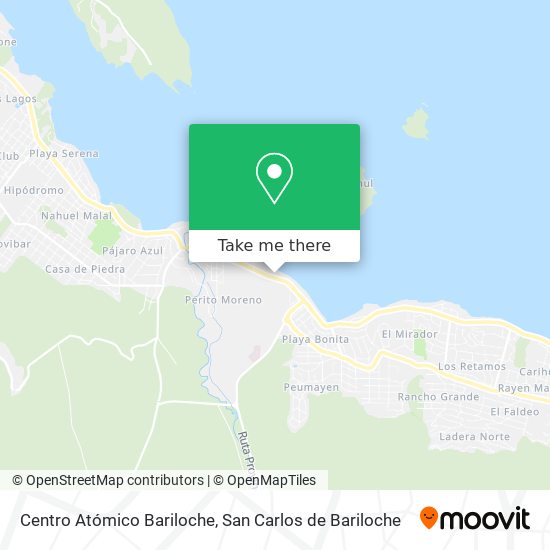 Centro Atómico Bariloche map