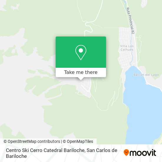 Centro Ski Cerro Catedral Bariloche map