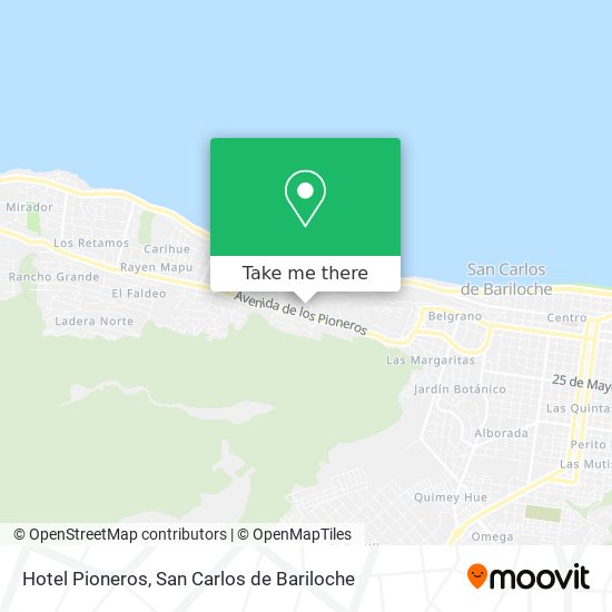 Hotel Pioneros map