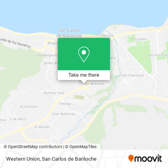 Mapa de Western Union
