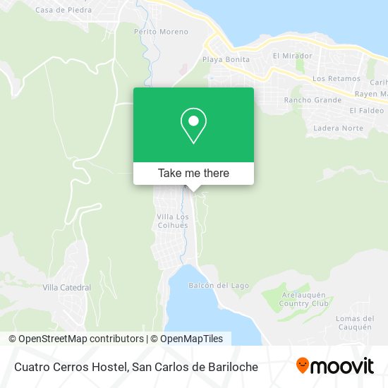Cuatro Cerros Hostel map