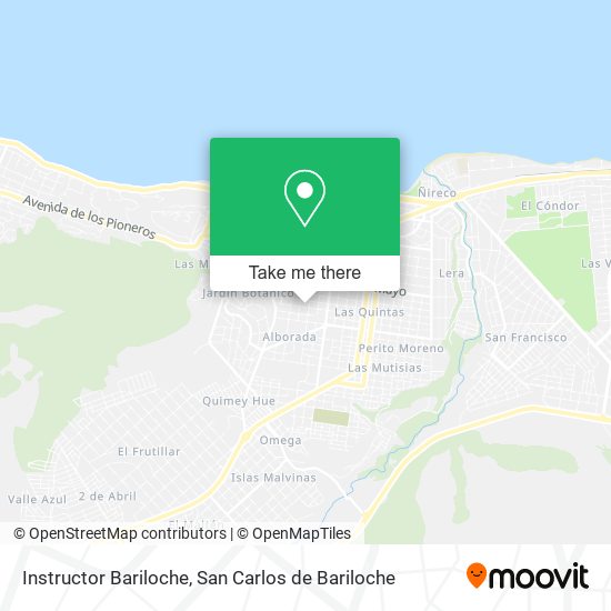 Instructor Bariloche map