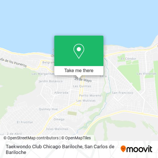 Mapa de Taekwondo Club Chicago Bariloche