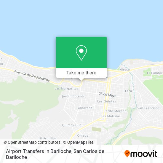 Airport Transfers in Bariloche map