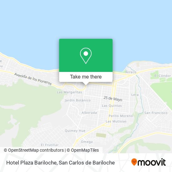 Hotel Plaza Bariloche map