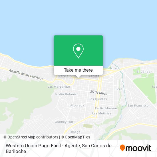 Mapa de Western Union Pago Fácil - Agente