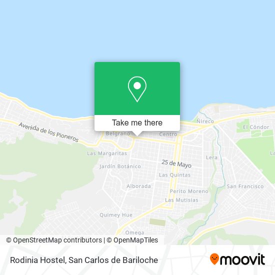 Mapa de Rodinia Hostel