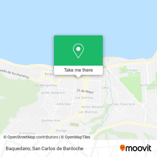 Baquedano map