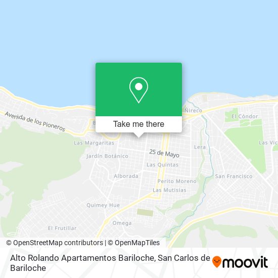 Alto Rolando Apartamentos Bariloche map