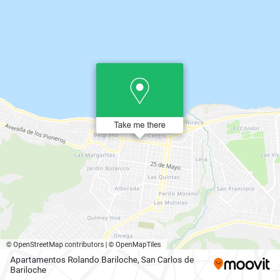 Mapa de Apartamentos Rolando Bariloche