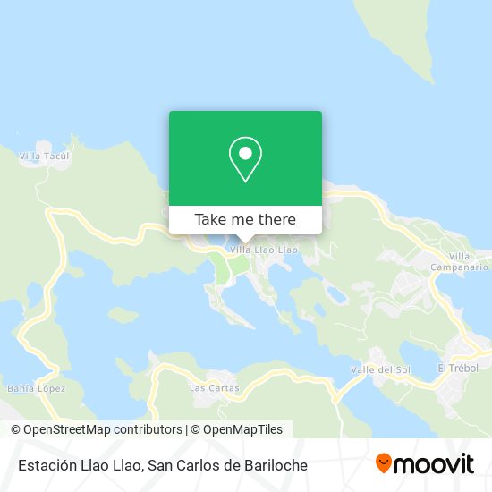 Mapa de Estación Llao Llao