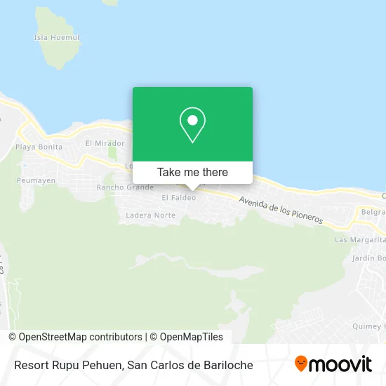 Resort Rupu Pehuen map