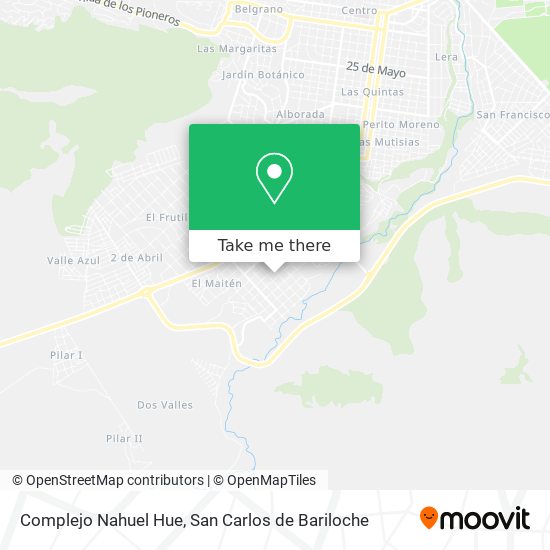 Mapa de Complejo Nahuel Hue