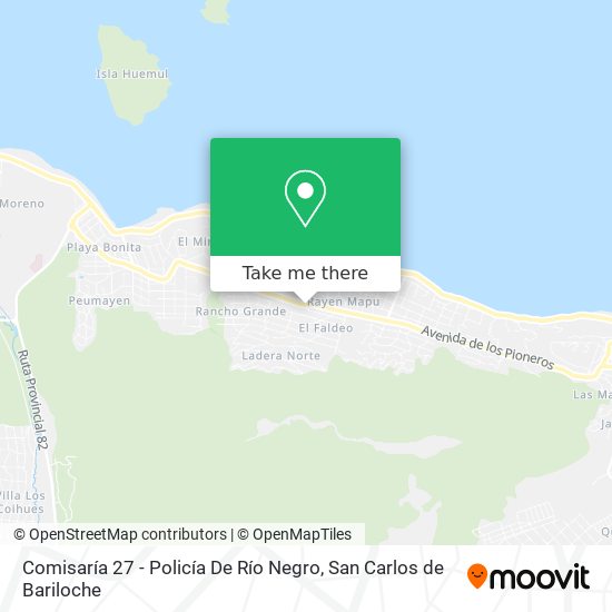 Mapa de Comisaría 27 - Policía De Río Negro