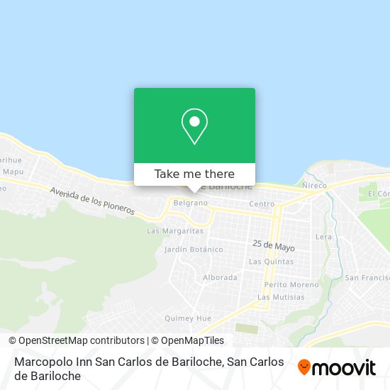 Marcopolo Inn San Carlos de Bariloche map