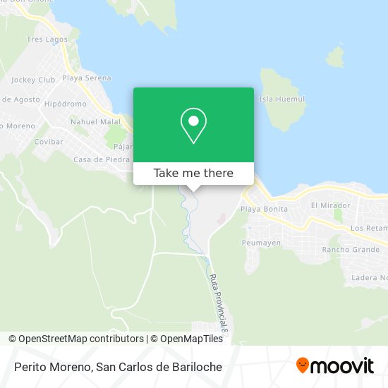 Perito Moreno map