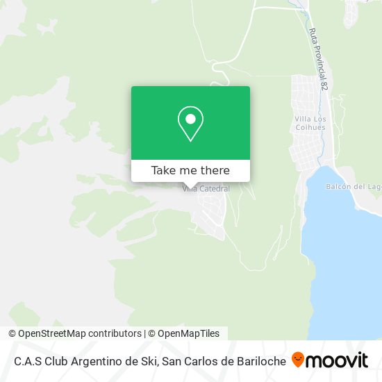 Mapa de C.A.S Club Argentino de Ski