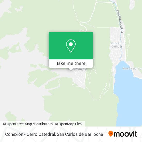 Conexión - Cerro Catedral map
