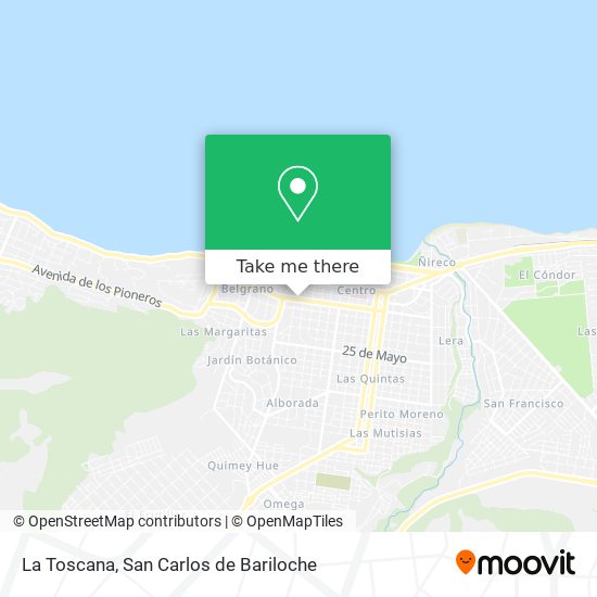 La Toscana map