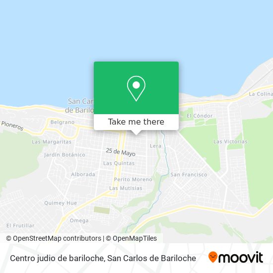 Mapa de Centro judio de bariloche