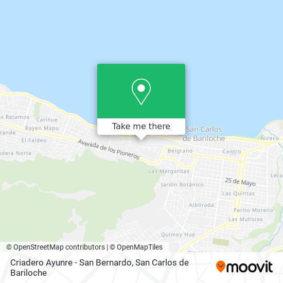 Criadero Ayunre - San Bernardo map